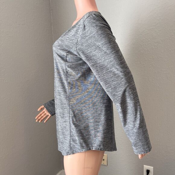 Duluth Trading Women Armachillo long Sleeve V-Neck Large comfy Gray T-Shirt #67 - Picture 6 of 9